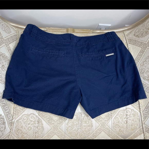 NYCO Stretch Cotton Navy Blue Shorts - Picture 4 of 8